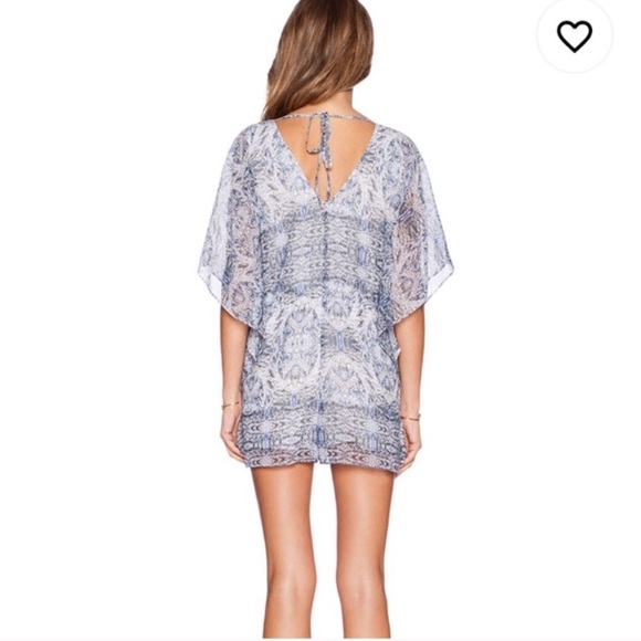 BCBG Paisley Blue Romper - Picture 2 of 6